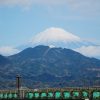 2016 年末旅行（その9）東名から見る富士山 with CLS400